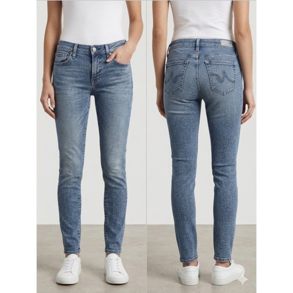 AG Adriano Goldschmied The Legging Ankle Skinny Jeans Blue 27R REV1389-18Y